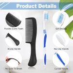 Pack of 3 Hygiene Kit, Hygiene Kit Bulk, Individually Packed, Travel Hygiene Kit with Toothbrush, Toothpaste, Comb, Shampoo, Soap and Floss Picks, Home, Suitable for Hotel, Camping, Travel - Image 4