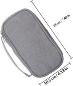 Alipis Portable Storage Bag for Data Cables and Power Bank, Large Capacity Oxford Cloth Organizer Lightweight Design, Suitable for Travel and Daily Use, USB Cable Storage Pouch Grey - Image 3