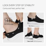 STQ Womens Slip On Trainers Comfortable Ladies Work Walking Shoes - Image 5
