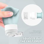 Redfly 4 Pack Silicone Travel Bottles for Toiletries - TSA Approved LeakProof Holiday Travel Essentials, BPA Free Squeezable Containers for Shampoo & Conditioner with Clear Bag & Labels (Gray) - Image 5