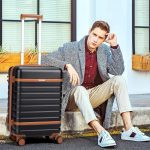 Luggage Sets 3 Piece with Spinner Wheels, Lightweight PC Hardside Suitcase with TSA Lock & YKK Zippers, 20 Inch Carry On Luggage with Travel Bag for Men and Women, Grey, Black, 3 Piece Set - Image 9