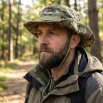 Safari Hat, Army Hat and Bush Hat for Explorers, Explorer Hat with Wide Brim Design, Camouflage Round Edge Hat Suitable for Various Exploration Activities and Bush Adventures - Image 6