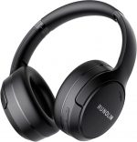 RUNOLIM Hybrid Active Noise Cancelling Headphones Bluetooth Wireless | Over-Ear ANC, 100H Playtime, Foldable, HiFi Audio, Deep Bass, Transparency Mode with Microphone for Home Travel Office - Image 2