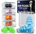 Snooze Ear Plugs for Sleep - 6 Pairs Soft Silicone Reusable Noise Cancelling Earplugs for Side Sleepers & Snoring - Image 2