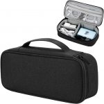 Teskyer Travel Tech Pouch, Protable Cable Organiser Bag, Electronics Accessories Travel Organizer Case for Cable Charger Earphone Power Bank Hard Drive - Black - Image 2