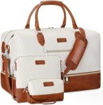 Weekend Bag for Women, Travel Bag with Shoe Compartment, Large Nylon Travel Tote Bag - Image 2