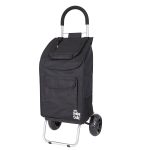dbestproducts Shopping Grocery Foldable Cart, Polyester, Black, Bigger - Image 2