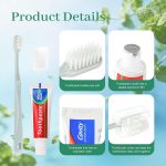 Travel Toothbrush Kit Bulk, Toothbrush Toothpaste Set, Hygiene Kit Bulk with Floss Picks, Comb, Protective Case, Individually Packaged, Suitable for Home, Travel, and Hotels (5-Pack) - Image 3