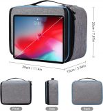 BERTASCHE Cable Organiser Bag with 11" Tablet Compartment for Travel | Electronics Gadget Case Tidy Storage Box, Portable Tech Pouch for Cables, Chargers, Plugs, Memory Cards, Power Banks, USB - Image 3