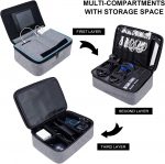 BERTASCHE Cable Organiser Bag with 11" Tablet Compartment for Travel | Electronics Gadget Case Tidy Storage Box, Portable Tech Pouch for Cables, Chargers, Plugs, Memory Cards, Power Banks, USB - Image 4