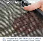 6 Set Compression Packing Cubes Travel Expandable Packing Organizers (Black Mesh) - Image 4