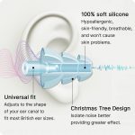 Ear Plugs for Sleep Soft Silicone Reusable, Earplugs for Sleeping Noise Cancelling(4Pairs) Multicoloured - Image 4