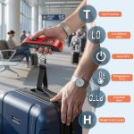 travel inspira Luggage Scale, Portable Suitcase, Weighing Scales (Red) | Travel Accessories for Luggage, 110lb/50kg, Unit Conversion, Temperature Measurement, Auto Off, Battery Included - Image 3