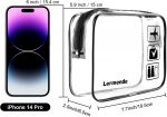 Lermende Clear Toiletry Bag TSA Approved Travel Carry On Airport Airline Compliant Bag Quart Sized 3-1-1 Kit Luggage Pouch. - Image 3