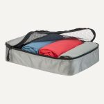 Amazon Essentials 4-Piece Packing Cubes Travel Accessories Set, Luggage Organiser with Double Zip, Mesh Top, 100% Polyester, Medium, Grey (Previously Amazon Basics) - Image 4
