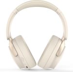 B8 Bluetooth Headphones Over Ear, 6 EQ Music Modes and 50H Playtime Deep Bass Wireless Headphones with Mic, Lightweight Folding HiFi Stereo Headset for iPad/Travel/Tablet/PC/Home Beige White - Image 2