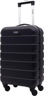 Wrangler 56 cm Hardside Spinner Carry-On Luggage, Black - Image 2
