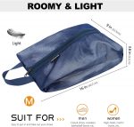 Travel Shoe Bags, Water Resistant TPU Mesh, Sturdy YKK Zipper, Shoes Storage Bag, Shoes Packing Organizer, Unisex Shoe Pouch for Travel or Home Storage - Image 2