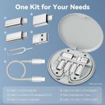 BASESAILOR USB Charger Adapter Cable Kit(6 in 1),Multi Travel USBC Adapter - Image 2