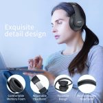 Uliptz Wireless Headphones Over Ear, 65 Hrs Playtime Bluetooth Headphones - Image 4