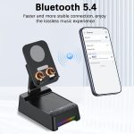 Gifts for Men Women, 5 in 1 Phone Stand with Inductive Bluetooth Speaker - Image 2