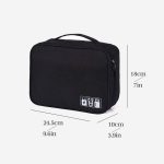 OrgaWise Travel Cable Organiser Bag, Multi-Layer Tech Case - Image 3