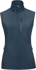 33,000ft Women's Lightweight Running Vest Outerwear with Pockets, Windproof Sleeveless Jacket for Golf Hiking Travel