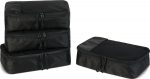 Amazon Essentials 4-Piece Packing Cubes Travel Accessories Set, Luggage Organiser with Double Zip, Mesh Top, Polyester, Small, Black (Previously Amazon Basics) - Image 2