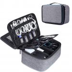 BERTASCHE Cable Organiser Bag with 11" Tablet Compartment for Travel | Electronics Gadget Case Tidy Storage Box, Portable Tech Pouch for Cables, Chargers, Plugs, Memory Cards, Power Banks, USB - Image 2