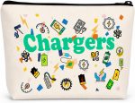 Charging Cable Organiser Bag, All My Charging Stuff Travel Pouch, Double-Sided Printing Makeup Bag Gifts for Women Men Cable Bag with Zipper Travel Gifts for Friends Daughter Son