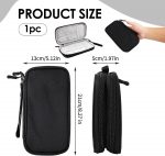 Electronics Accessories Organiser Bag, Waterproof Travel Cable Storage Case, Travel Gadget Bag, Compact Gadget Pouch for Chargers Cords Hard Drives Earphones, Holiday Essentials for Men Women