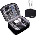 OrgaWise Travel Cable Organiser Bag, Multi-Layer Tech Case