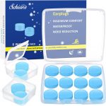 Schiara Ear Plugs for Sleeping, 16 Moldable Noise Cancelling Silicone Earplugs for Swimming, Snoring, Studying and Sleep