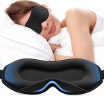 Umisleep Sleep Mask for Side Sleepers, 100% Blackout Eye Mask for Women Men | Zero Eye Pressure Eye Mask for Sleeping, Adjustable Strap, Comfortable Blindfold, Women Mens Gifts/Travel Essentials, Black - Image 2
