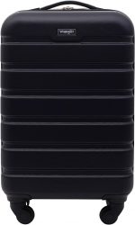 Wrangler 56 cm Hardside Spinner Carry-On Luggage, Black