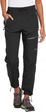baleaf Womens Walking Trousers Lightweight Quick Dry Water-Resistant Hiking Cargo Pants with Zip Pockets UPF 50+ UV Protection