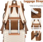 uggage Sets 3 Piece with Spinner Wheels, Lightweight PC Hardside Suitcase with TSA Lock & YKK Zippers, 20 Inch Carry On Luggage with Travel Bag for Men and Women, Beige, 3 Piece Set (20inch - Image 7