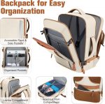 uggage Sets 3 Piece with Spinner Wheels, Lightweight PC Hardside Suitcase with TSA Lock & YKK Zippers, 20 Inch Carry On Luggage with Travel Bag for Men and Women, Beige, 3 Piece Set (20inch - Image 8