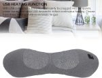 Naroote Lumbar Support Pillow, USB Heating Memory Foam Back Support Pillow with Three Heat Modes, Breathable & Ergonomic Design, Effective Fatigue Relief, Ideal for Bed Sleeping (Classic Gray) - Image 4