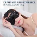 townssilk 100% Silk Sleep mask with Adjustable Strap,Comfortable and Super Soft Eye mask Ultimate Sleeping aid,blindford Golden Moon - Image 3