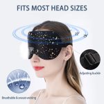 townssilk 100% Silk Sleep mask with Adjustable Strap,Comfortable and Super Soft Eye mask Ultimate Sleeping aid,blindford Golden Moon - Image 4