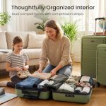 SHOWKOO Durable PC+ABS Expandable Hard Case with Dual Spinner Wheels and TSA Lock - Image 9