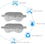 1 Pcs Sleep Mask, Silk Eye Mask, Blindfold, Silk Sleeping Mask for Girls, Women, Men (Pink) - Image 4