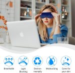 1 Pcs Sleep Mask, Silk Eye Mask, Blindfold, Silk Sleeping Mask for Girls, Women, Men (Pink) - Image 7