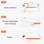 Cipway Compression Packing Cubes, 3 Set Compressible Packing Cubes Travel Organizer, Expandable Travel Essentials for Carry-On Luggage, Suitcase & Backpack (Grey) - Image 7