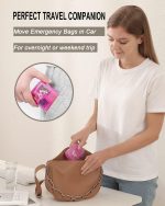 4 Pack Pill Case Portable Small Weekly Travel Pill Organizer Portable Pocket Pill Box Dispenser for Purse Vitamin Fish Oil Compartments Container Medicine Box - Image 2