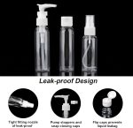 Cosywell Travel Size Bottles for Toiletries 13 Pack 2oz TSA Approved Toiletry Bottles Leak Proof Travel Kit for Women Shampoo Lotion Skincare Cosmetic Container Travel Essentials(White) - Image 3