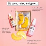 grace & stella Award-Winning Skin Care Set - Birthday Gifts for Women - Travel Essentials with Gold Eye Masks, Hyaluronic Acid Serum & Rose Spray - Bachelorette Party Favors, Teen Girl Gifts - Vegan - Image 3
