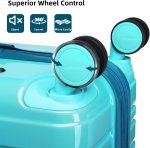 LARVENDER Luggage Sets Expandable Lightweight Suitcases Set with Spinner Wheels, Ocean Breeze 6PCS, 6 Piece Set (18/20/24/28/DB/TB), Hardside Expandable Luggage Sets With Tsa Lock Spinner Wheels - Image 7