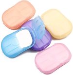 5 Boxes 500 Sheets Colorful Disposable Soap Paper Hand Cleaner Fragrance for School Indoor, Outdoor, Travel, Camping Hiking, Paper Soap, Travel, Personal Foot Hand Care